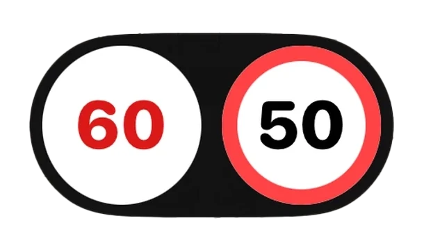 Live speedometer