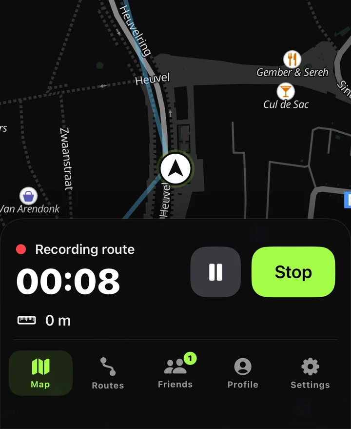 Record a route